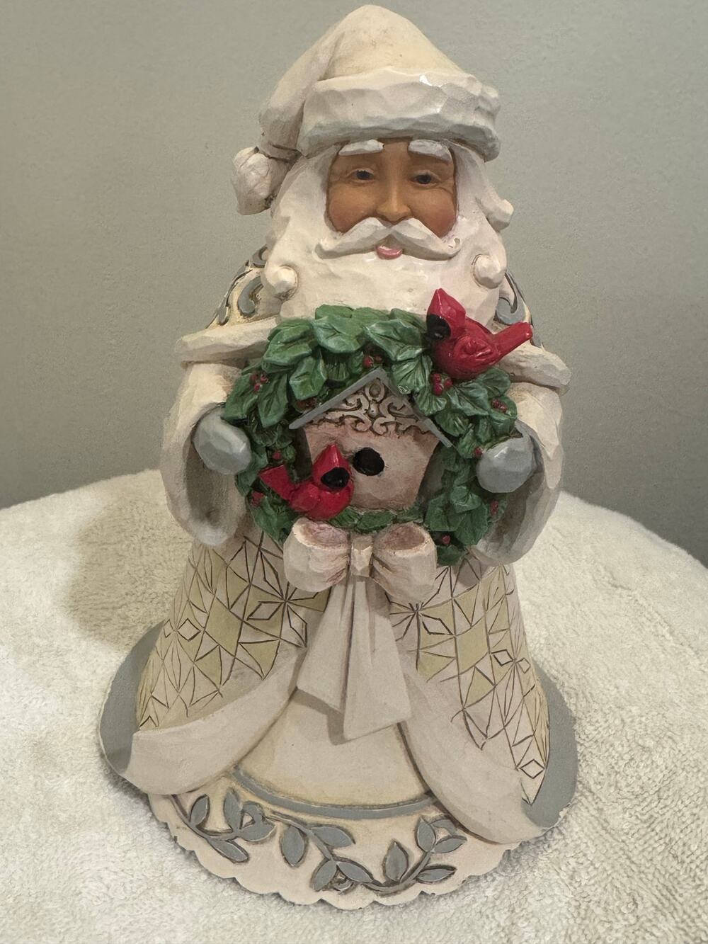 Jim Shore Christmas Santa Figure Cardinal “Christmas Calls us Home” 2019 6005914